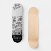 Zwarte Dood Gepersonaliseerd Medieval Skeletten Persoonlijk Skateboard (Voorkant)