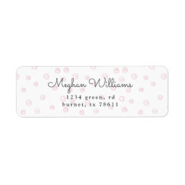 zwarte doodle swirl modern adres etiket
