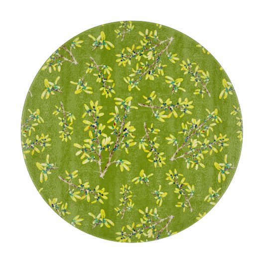 Zwarte doorn groen snijplank (Voorkant)