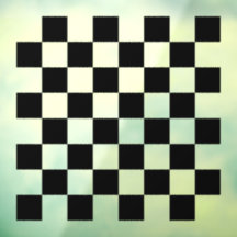 Zwarte doorzichtige schaakbordtafelstickers