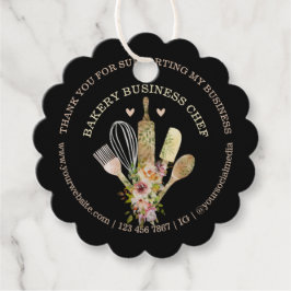 Zwarte doos Gebak Catering Bakker Chef Landelijk Bedankjes Labels