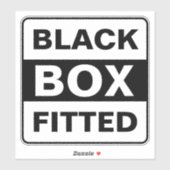 Zwarte Doos Ingebouwd Sticker (Vel)