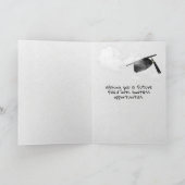 zwarte dop in de lucht met tassel kaart (Binnen)