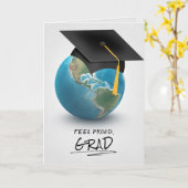 Zwarte dop op het wereldbol kaart (Gele Bloem)