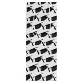 zwarte dopjes met tassel wijn cadeautas (Voorkant)