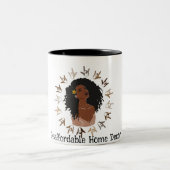 Zwarte, Dove Vrouw mok in ASL ontwerp. (Center)