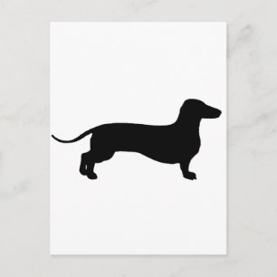 Zwarte Doxie Briefkaart