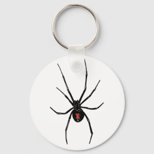 ZWARTE DRAADW SPIDER SLEUTELHANGER KEYRING