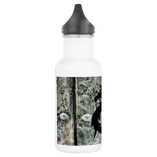 Zwarte draak en zwaard waterfles  (Links)