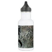 Zwarte draak en zwaard waterfles  (Rechts)