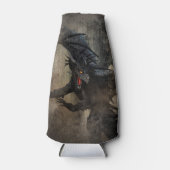 Zwarte draak flesjeskoeler (Voorkant)