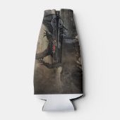 Zwarte draak flesjeskoeler (Achterkant)