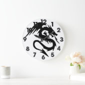 Zwarte draak grote klok (Huis)
