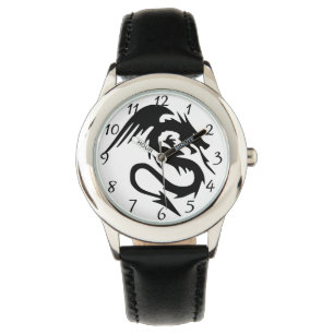 Zwarte draak horloge