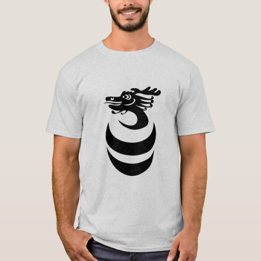 Zwarte draak in eierShirt T-shirt (Voorkant)