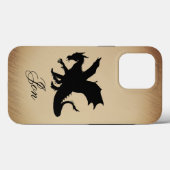 Zwarte Draak Landelijke Achtergrond Persoonlijk Case-Mate iPhone Case (Achterkant (horizontaal))