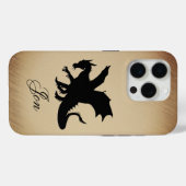 Zwarte Draak Landelijke Achtergrond Persoonlijk Case-Mate iPhone Case (Achterkant (horizontaal))
