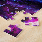 Zwarte draak, nachtelijke bosscène. legpuzzel (Zijkant)