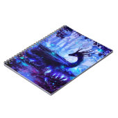 Zwarte draak, nachtelijke bosscène. notitieboek (Linkerzijde)