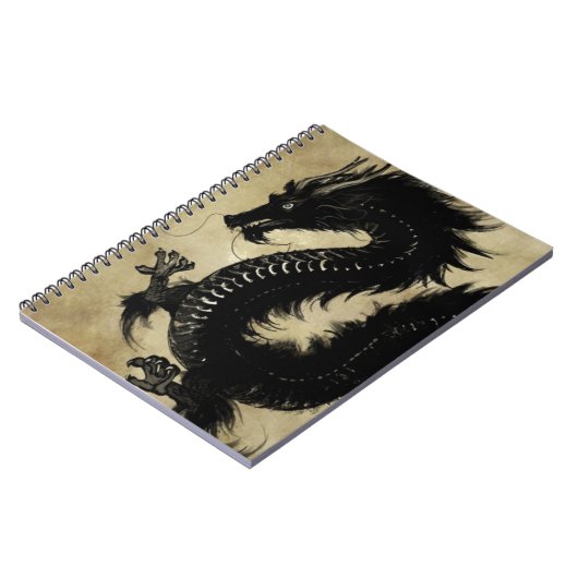 Zwarte draak notitieboek (Linkerzijde)
