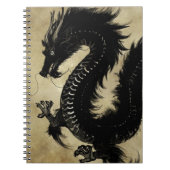 Zwarte draak notitieboek (Voorkant)
