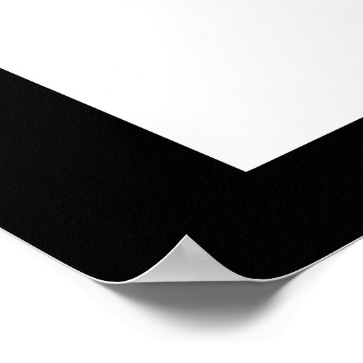 Zwarte draak poster (Hoek)