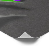 Zwarte draak poster (Hoek)