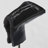 Zwarte Draak Rook Golfheadcover (3/4 voorkant)