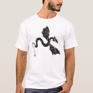 Zwarte draak t-shirt