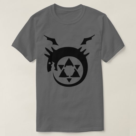 Zwarte draak t-shirt (Design voorkant)