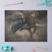 Zwarte draak tissuepapier (Craft)