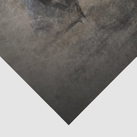 Zwarte draak tissuepapier (Detail)