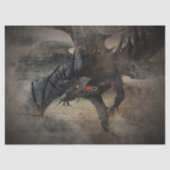 Zwarte draak tissuepapier (Voorkant)