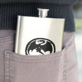 Zwarte dragokroestvrijstalen kolf flacon (Voorbeeld)