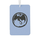 Zwarte Dragon blauwe auto luchtverfrisser (Achterkant)