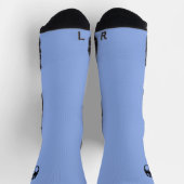 Zwarte Dragon blauwe high performance sokken (Top)