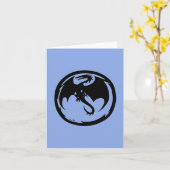 Zwarte Dragon blauwe kaart (Gele Bloem)