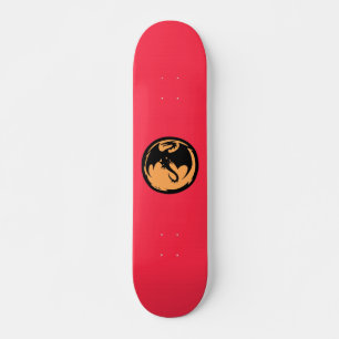 Zwarte dragon Gold Coral skateboard