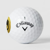Zwarte dragon Gold Vein Callaway Warbird golfballe Golfballen (Logo)