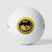 Zwarte dragon Gold Vein Callaway Warbird golfballe Golfballen (Voorkant)