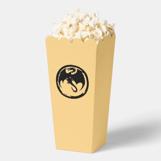 Zwarte Dragon gouden popcorndozen Bedankdoosjes (Popped)
