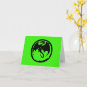 Zwarte Dragon groene kaart (Gele Bloem)