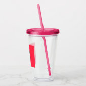 Zwarte dragon-koraalacryltumbler acryl drinkbeker (Links)