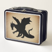 Zwarte Dragon Rustic Achtergrond (Voorkant)