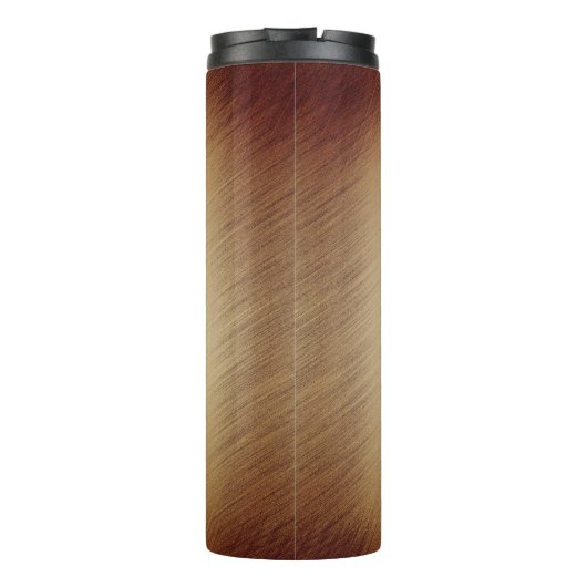 Zwarte Dragon Rustic Achtergrond Thermosbeker (Achterkant)