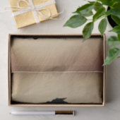 Zwarte Dragon Rustic Achtergrond Tissuepapier (Geschenk)