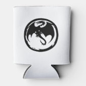 Zwarte Dragon witte koelbox aan twee zijden Blikjeskoeler (Voorkant)