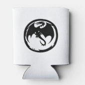 Zwarte Dragon witte koelbox aan twee zijden Blikjeskoeler (Achterkant)