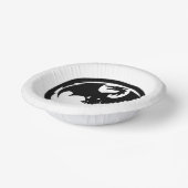 Zwarte Dragon witte papieren kommen (Gebogen)