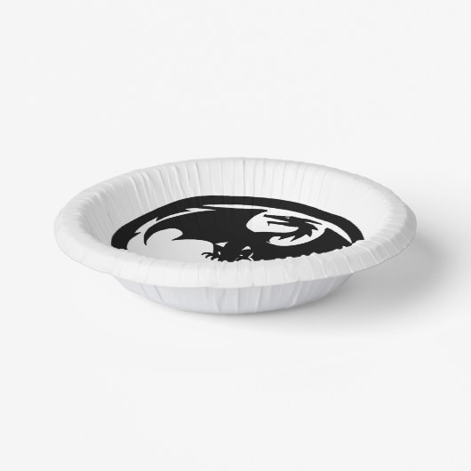 Zwarte Dragon witte papieren kommen (Gebogen)